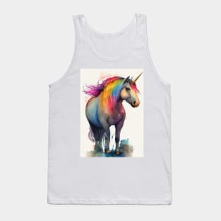 Chubby unicorn colors Tank Top